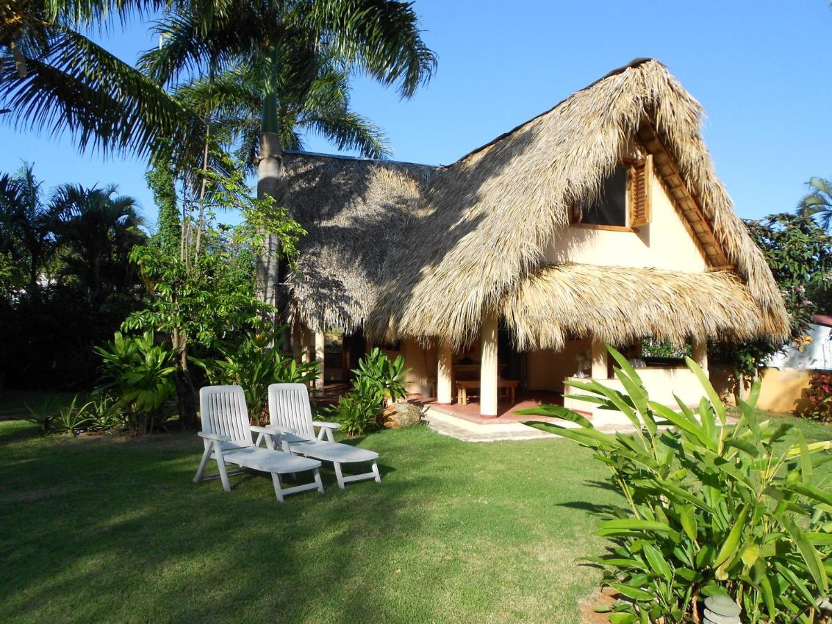 Palm-Covered House In The Tropical -Casa Oli Las Galeras Exterior foto
